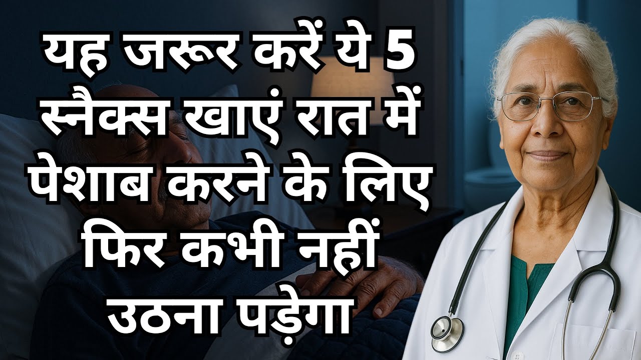 सीनियर्स: आज रात ये 5 स्नैक्स खाएं – पूरी रात पेशाब बंद और शांति से नींद | वरिष्ठ स्वास्थ्य