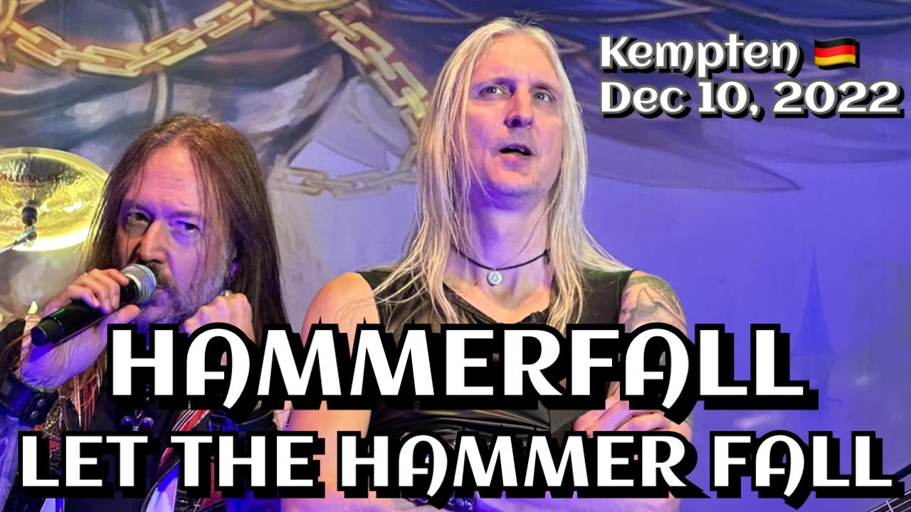 Hammerfall - Let the Hammer Fall @bigBOX Allg&auml;u, Kempten🇩🇪 December 11, 2022 LIVE HDR 4K