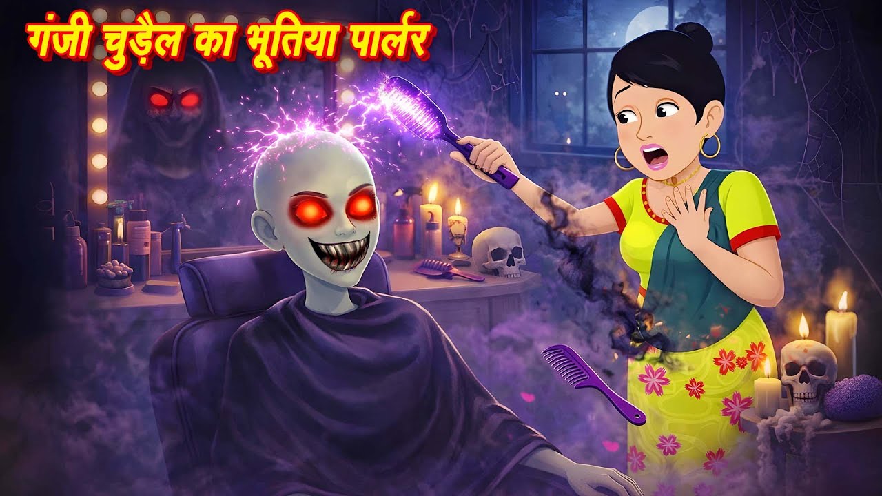 गंजी चुड़ैल का ब्यूटी पार्लर Bhootiya Parlour| Horror Stories | Chudail Ki Kahaniya | Bhootiya Kahani