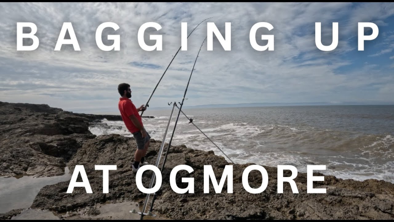 Beach fishing at Ogmore with plenty of action, Shore fishing South Wales