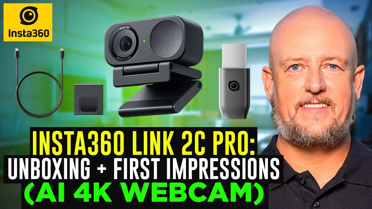Insta360 Link 2C Pro: Распаковка + Первые впечатления (веб-камера 4K с искусственным интеллектом)
