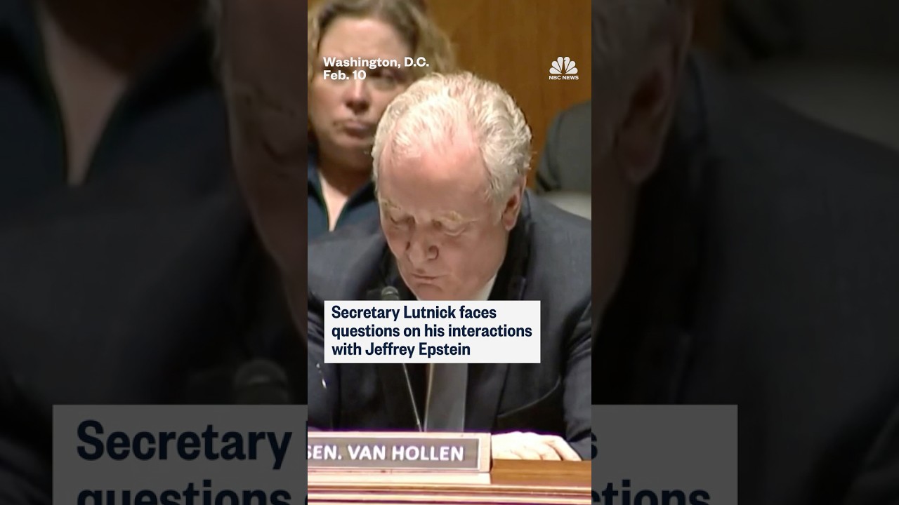 Secretary Lutnick faces questions on his interactions with Jeffrey Epstein