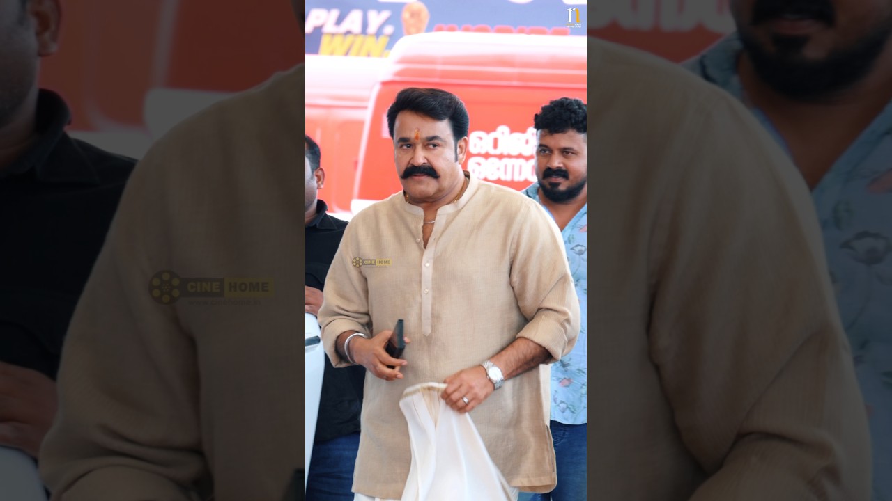 The King arrives! Mohanlal making a stylish entry at the AMMA General Body Meeting.