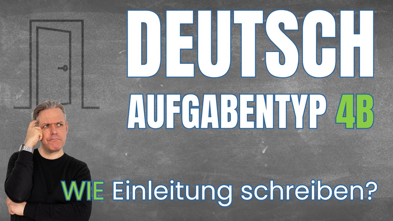 Muss ich eine Einleitung bei Aufgabentyp 4b schreiben?