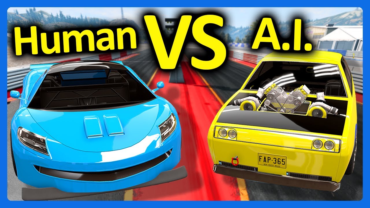 HUMAN vs AI - Who Can Build The Better Drag Car in BeamNG?!?