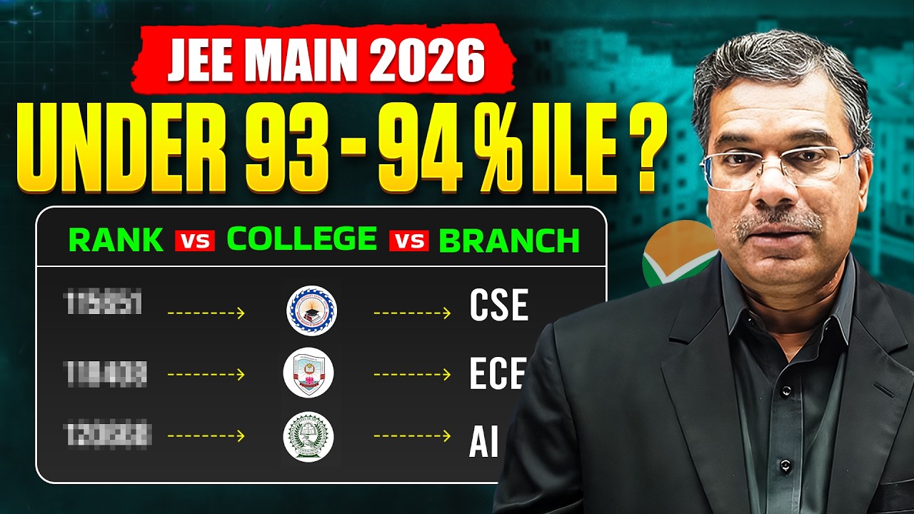JEE Main 2026: В какой колледж можно поступить, имея 93–94 процентиль? | Рейтинг, колледж, специа...