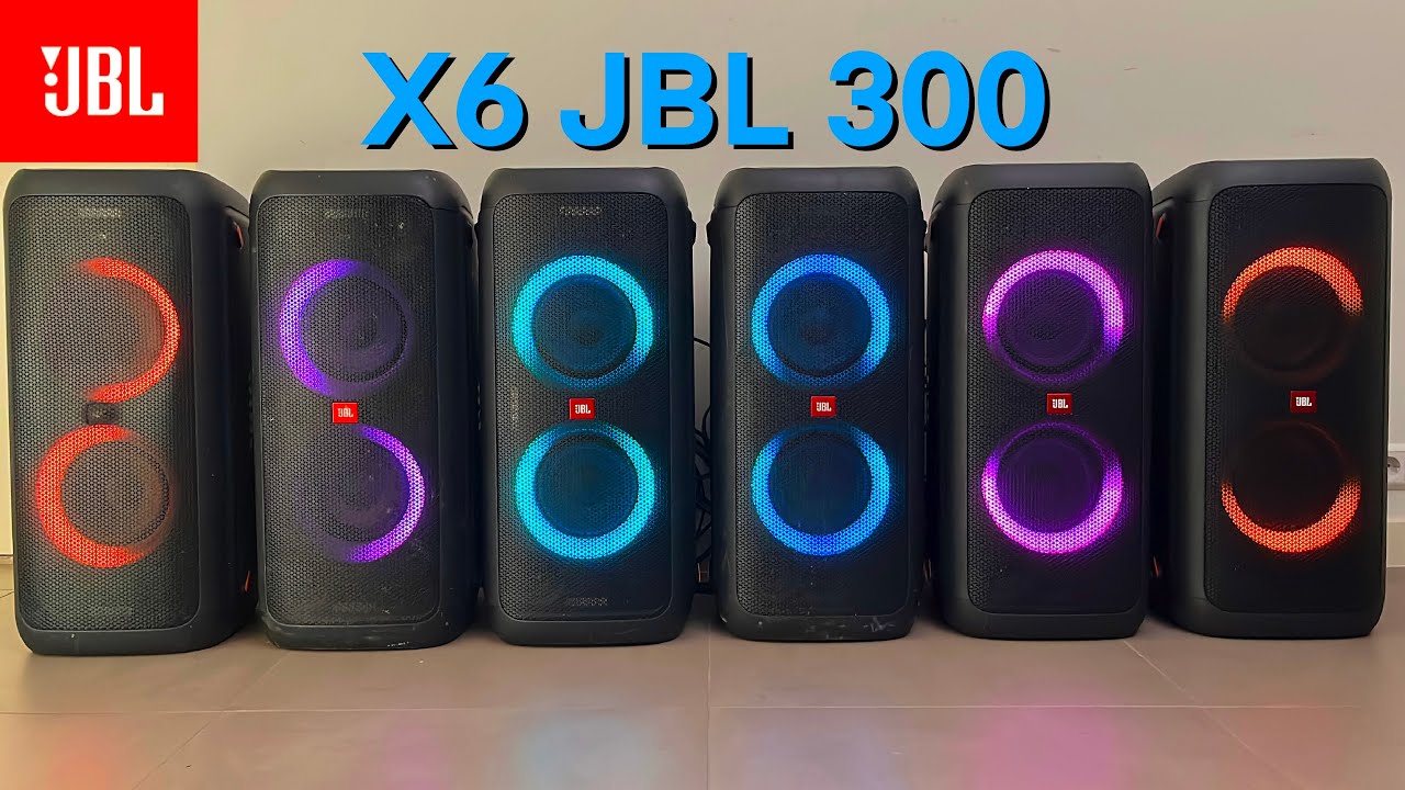 6x Jbl Partybox 300 Sound Test! 1440 watt!! 😱