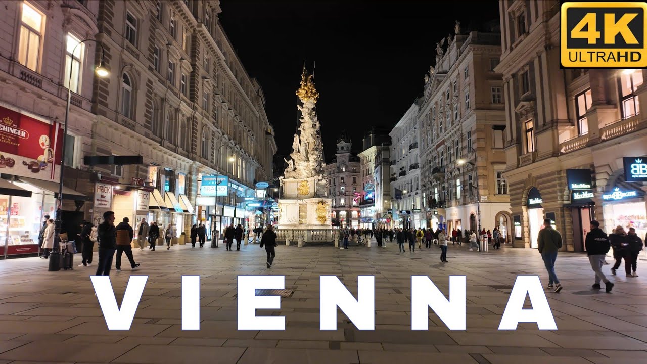 Vienna, Austria  🇦🇹 Evening Walking Tour || Vienna in October 4K UHD