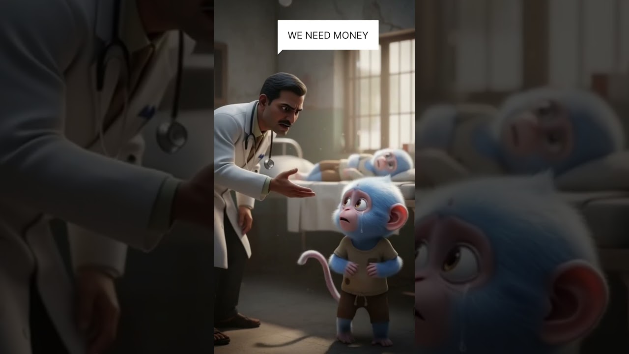poor blue chimp emotional story@kidzcartoon2250