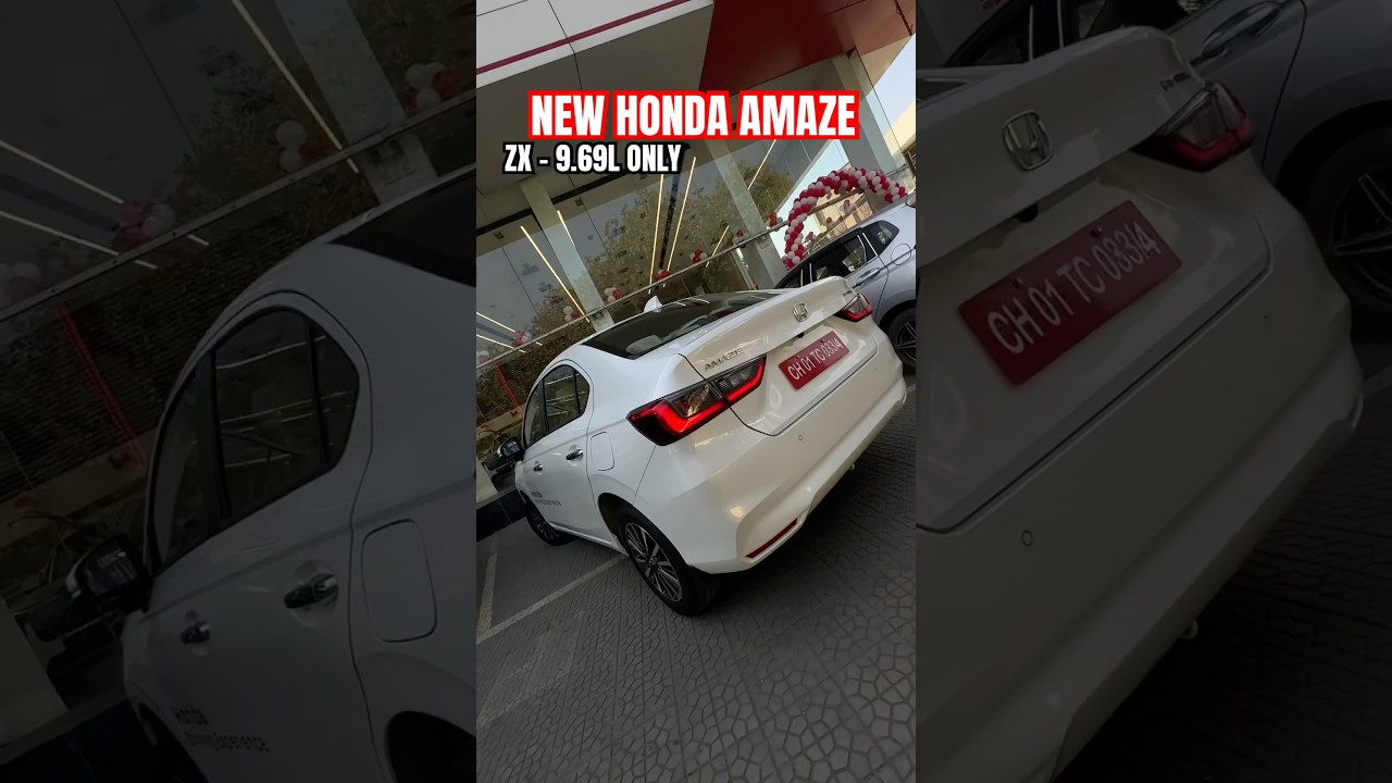 New Honda Amaze 2025 ZX Top Model 🔥 #shorts #hondaamaze #amaze