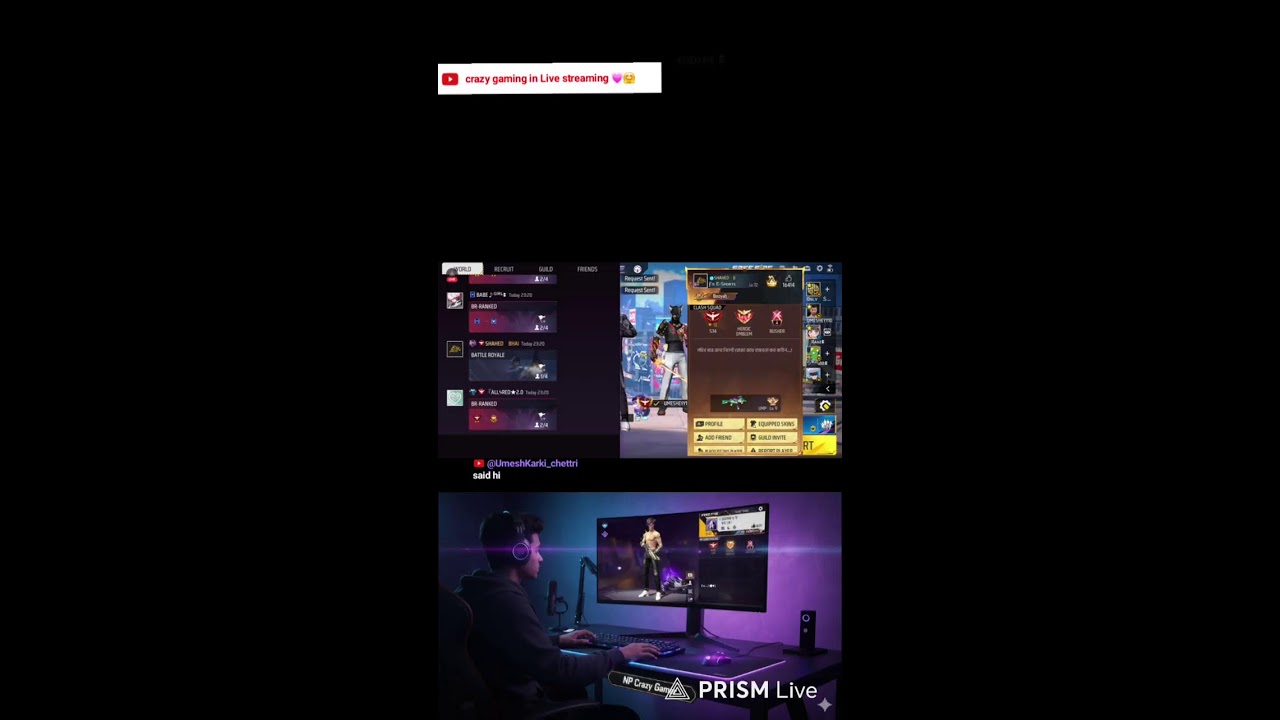 Live streaming of NP crazy gaming