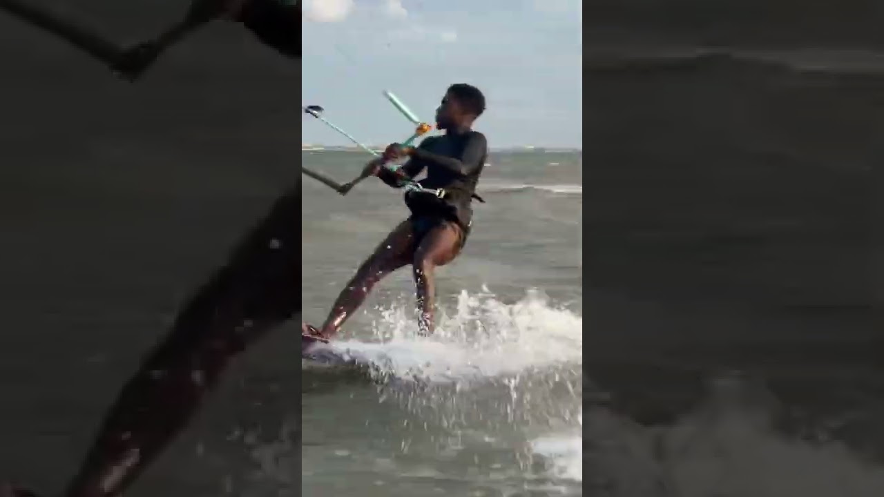 Kitesurfing back roll