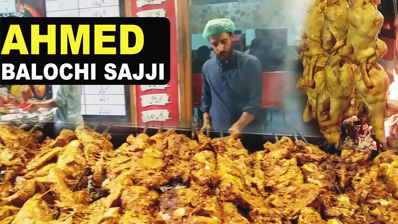 Famous Ahmed Balochi Sajji in Susan Road Faisalabad Punjab Pakistan | The Street Foods