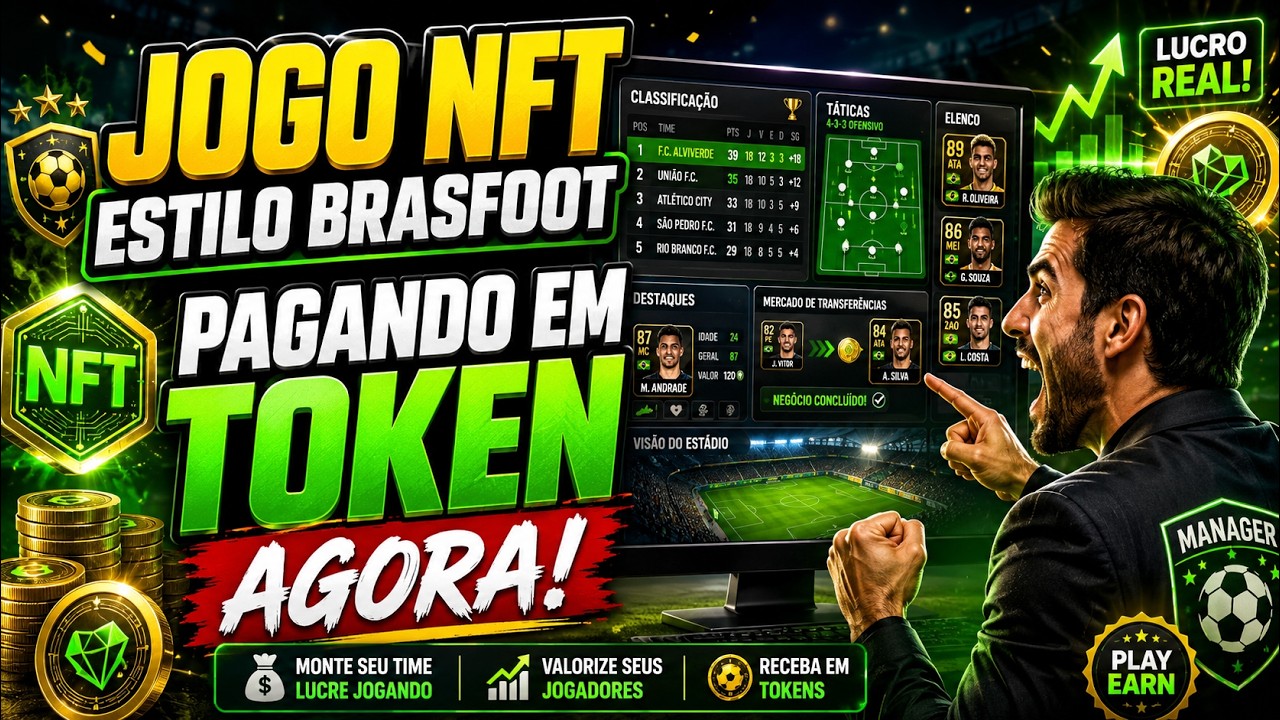 JOGO NFT ESTILO BRASFOOT PAGANDO EM TOKEN AGORA!