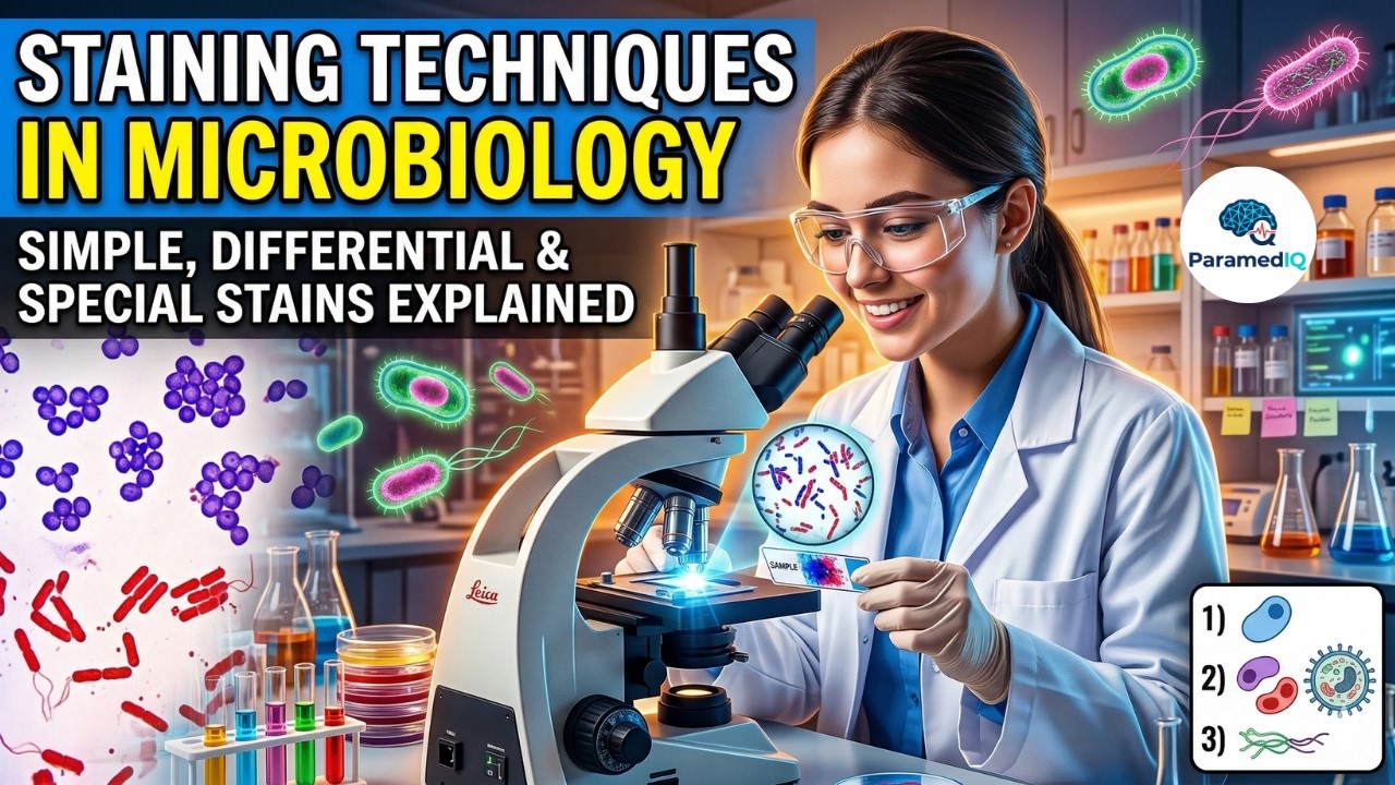 Staining Techniques in Microbiology | Simple, Differential & Special Stains Explained | ParamedIQ