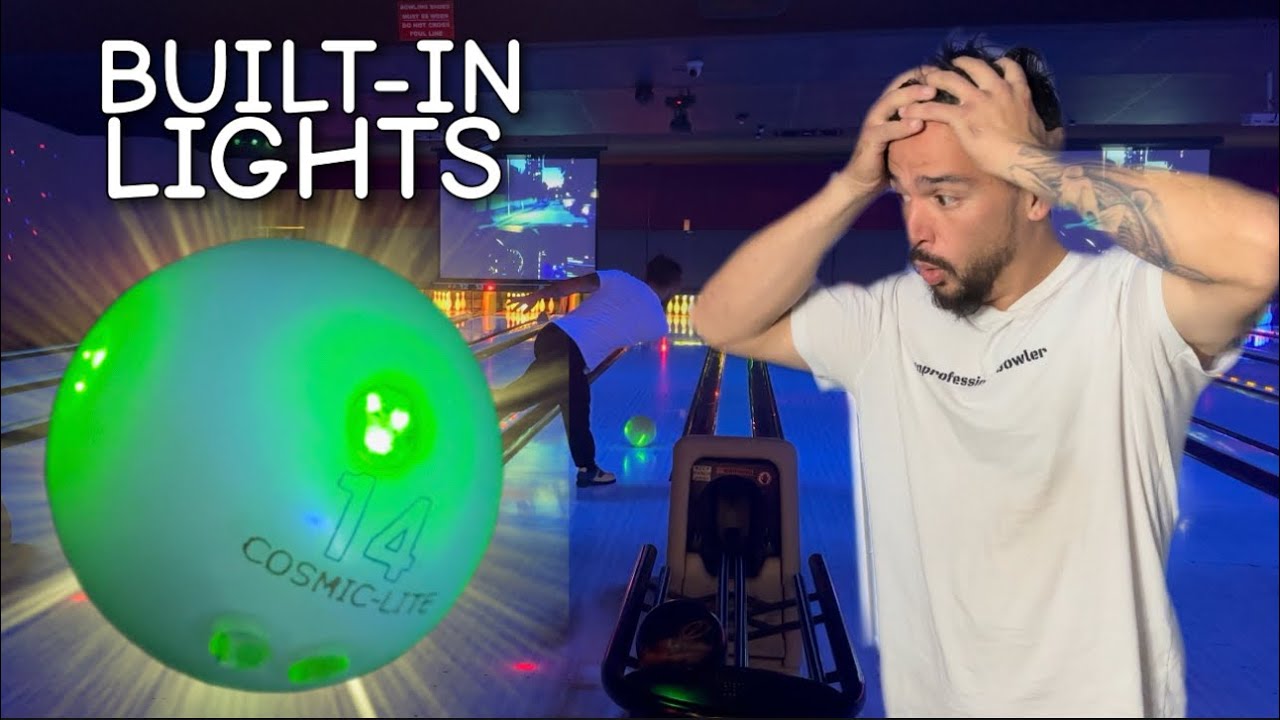 Bowling with a LIGHT-UP BOWLING BALL