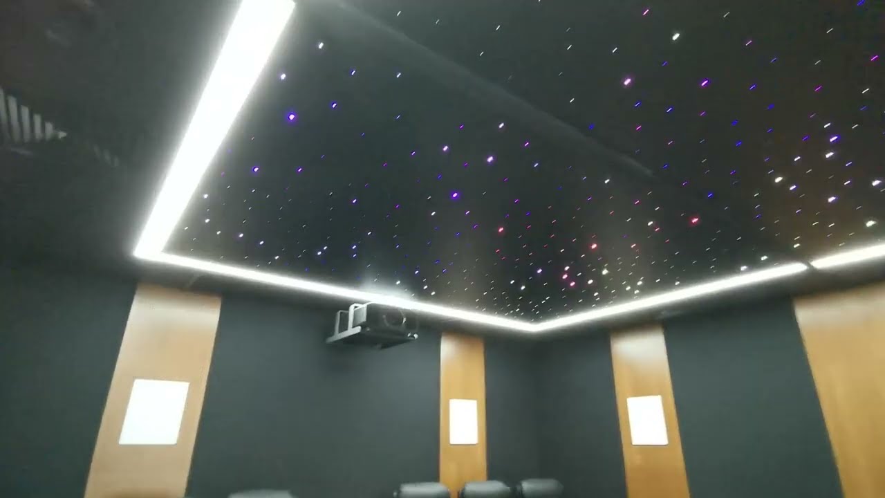 Stretch ceiling for cinema room