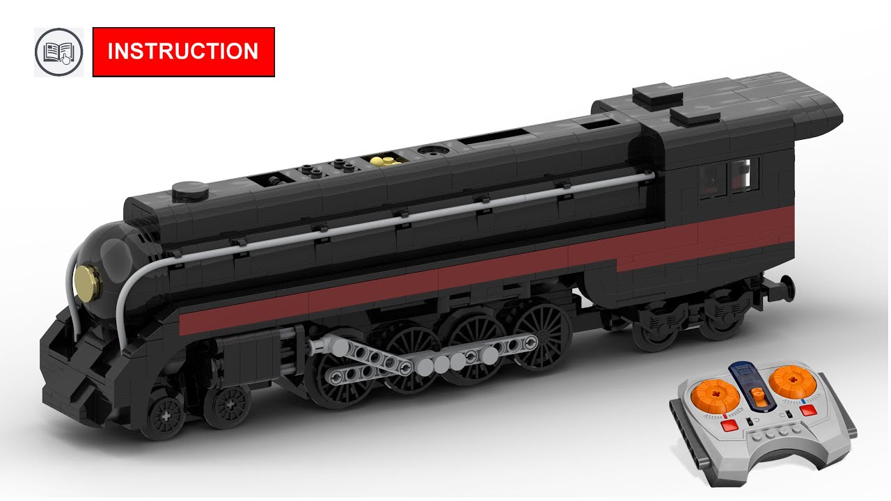 LEGO Train instruction - RC - Norfolk and Western J-Class 611 Steam - MOC