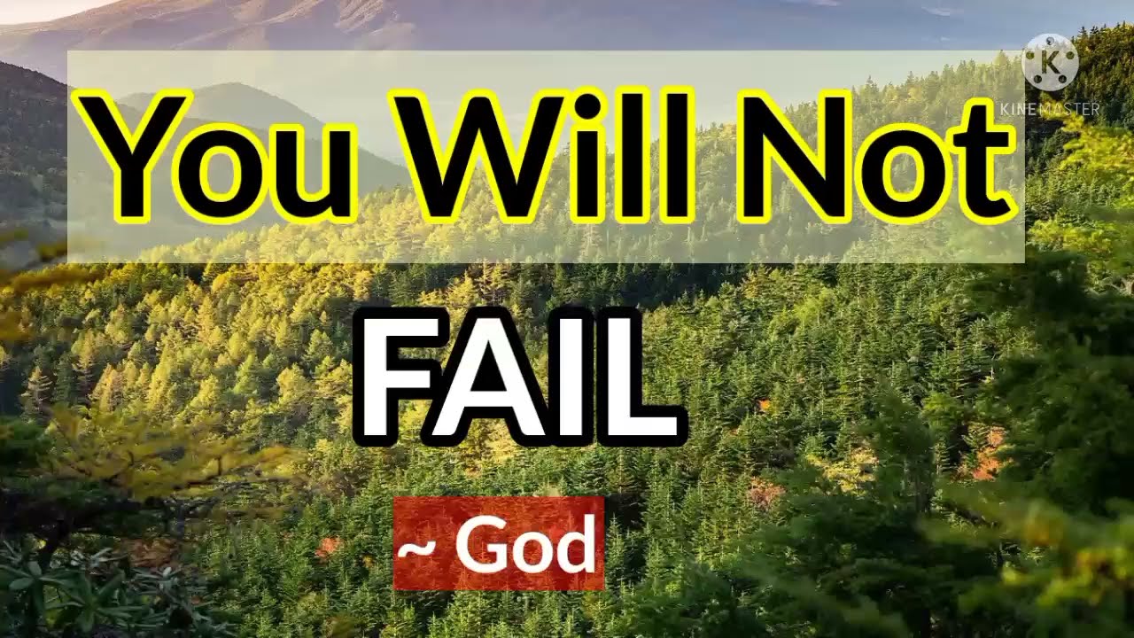 God Says ~ You Will Not FAIL // Law of Attraction 🌈 Motivational Video