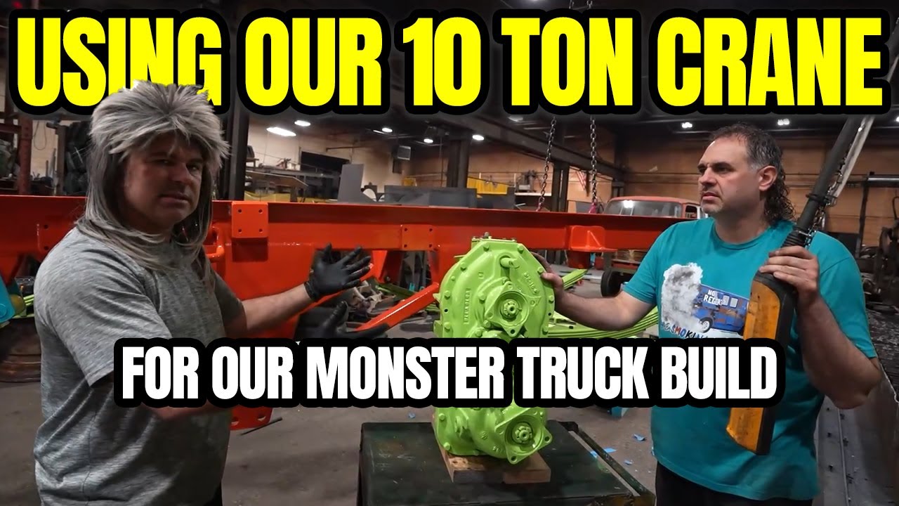 Monster Mullet Build Day | Suspension & Axles w/ our 10 Ton Crane! #cleetusstyle #mechanic #build