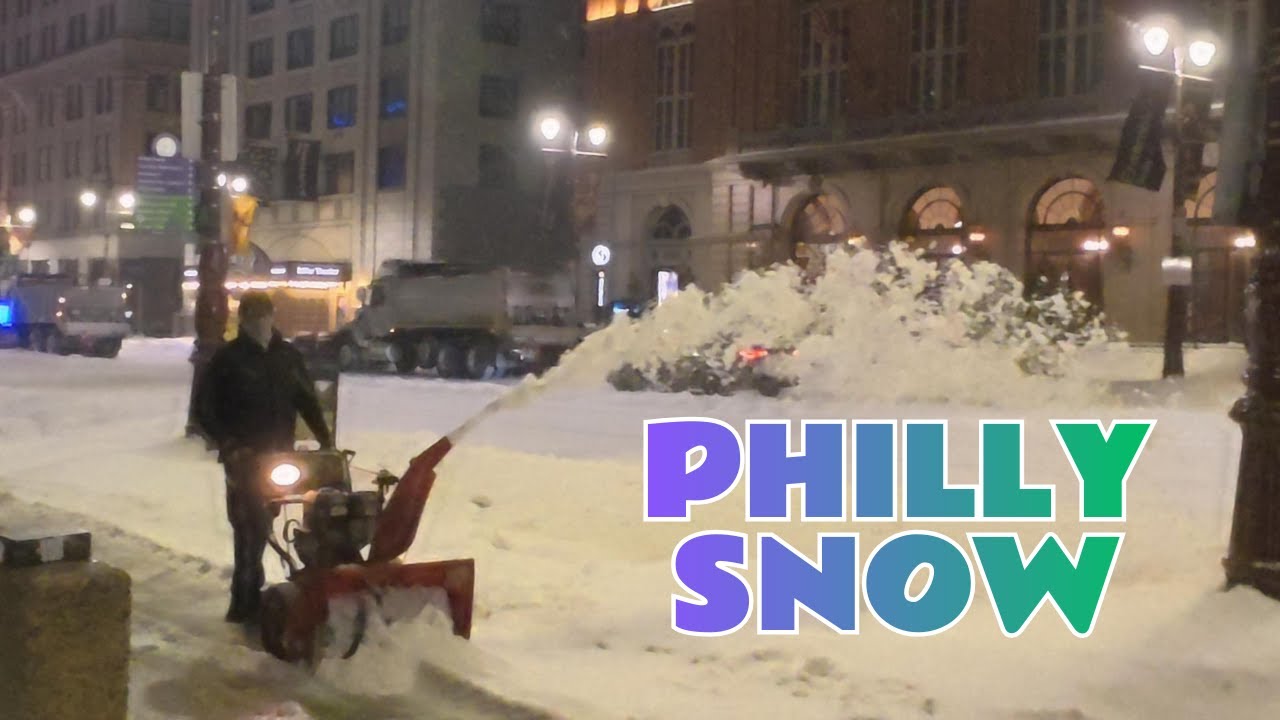 Philadelphia Snowstorm 2026: Walking Through a Winter Wonderland In Center City #philly #PhillySnow