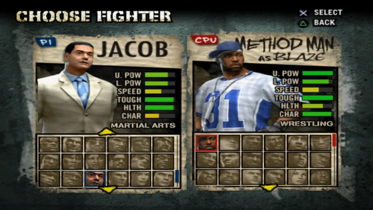 Def Jam: Fight for NY Все персонажи [PS2]