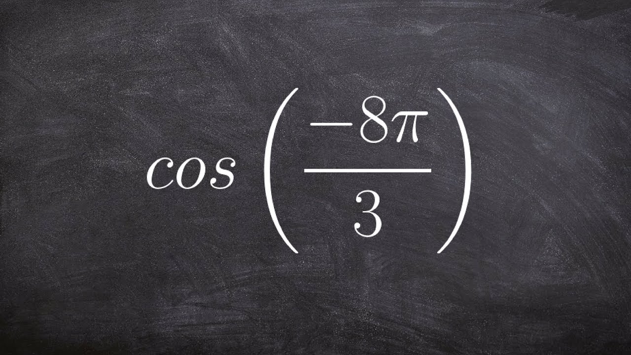 Evaluating the cosine of an angle using coterminal angles
