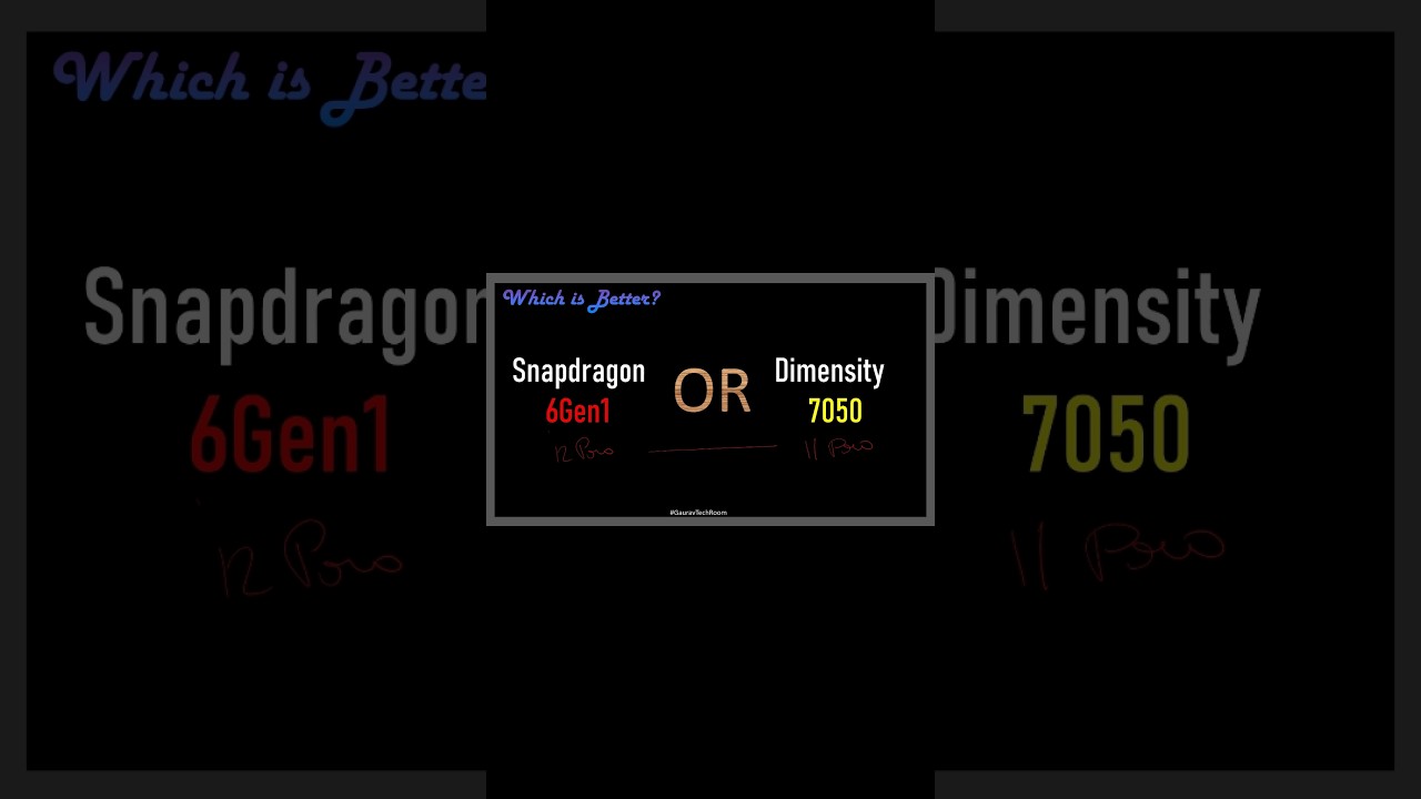 Dimensity 7050 Vs Snapdragon 6 Gen 1 shorts #gauravtechroom