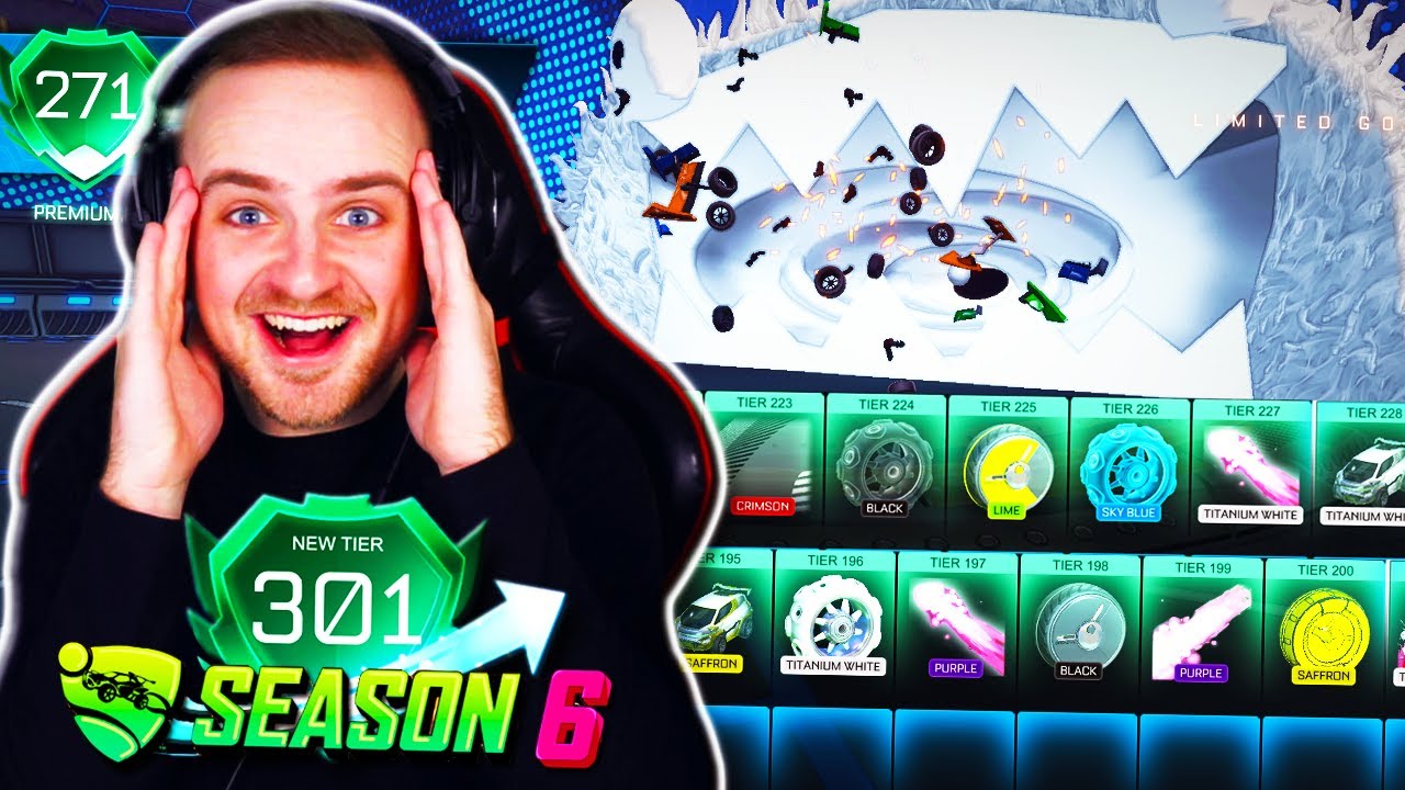 *TITANIUM WHITE NOMSTER GOAL EXPLOSION* | BUYING EVERY SINGLE ITEM IN THE ROCKET PASS 6 [250+ TIERS]