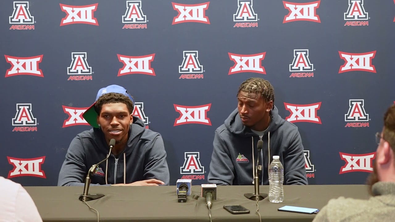 Arizona Basketball Press Conference - Caleb Love, Jaden Bradley