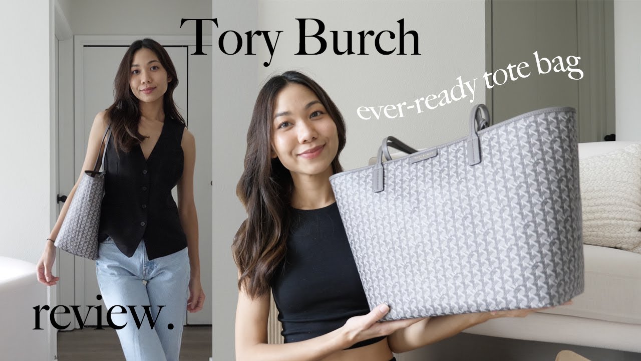 Unboxing Tory Burch Ever Ready Tote Bag | What fits inside & Ways to style?