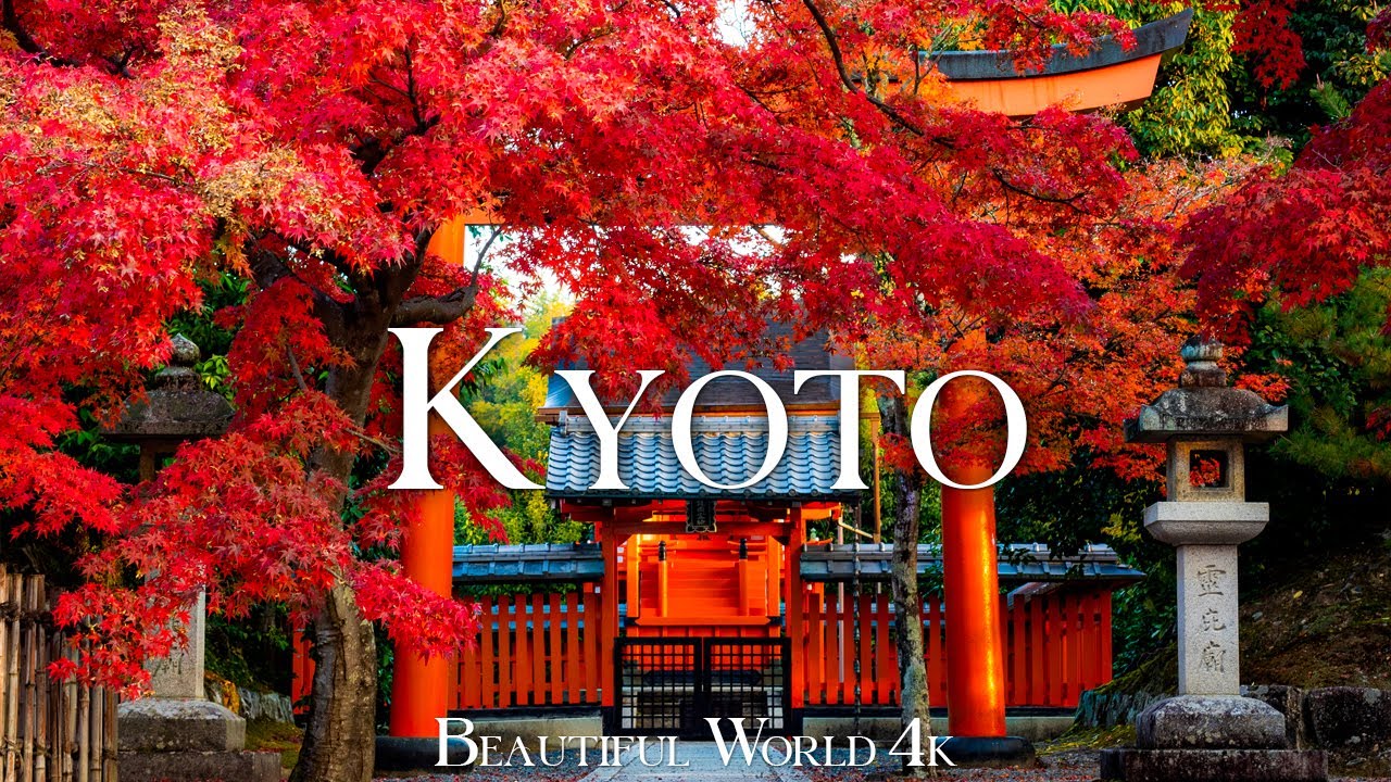 Kyoto 4K Relaxation Film - Meditation Reculating Music - Природный пейзаж