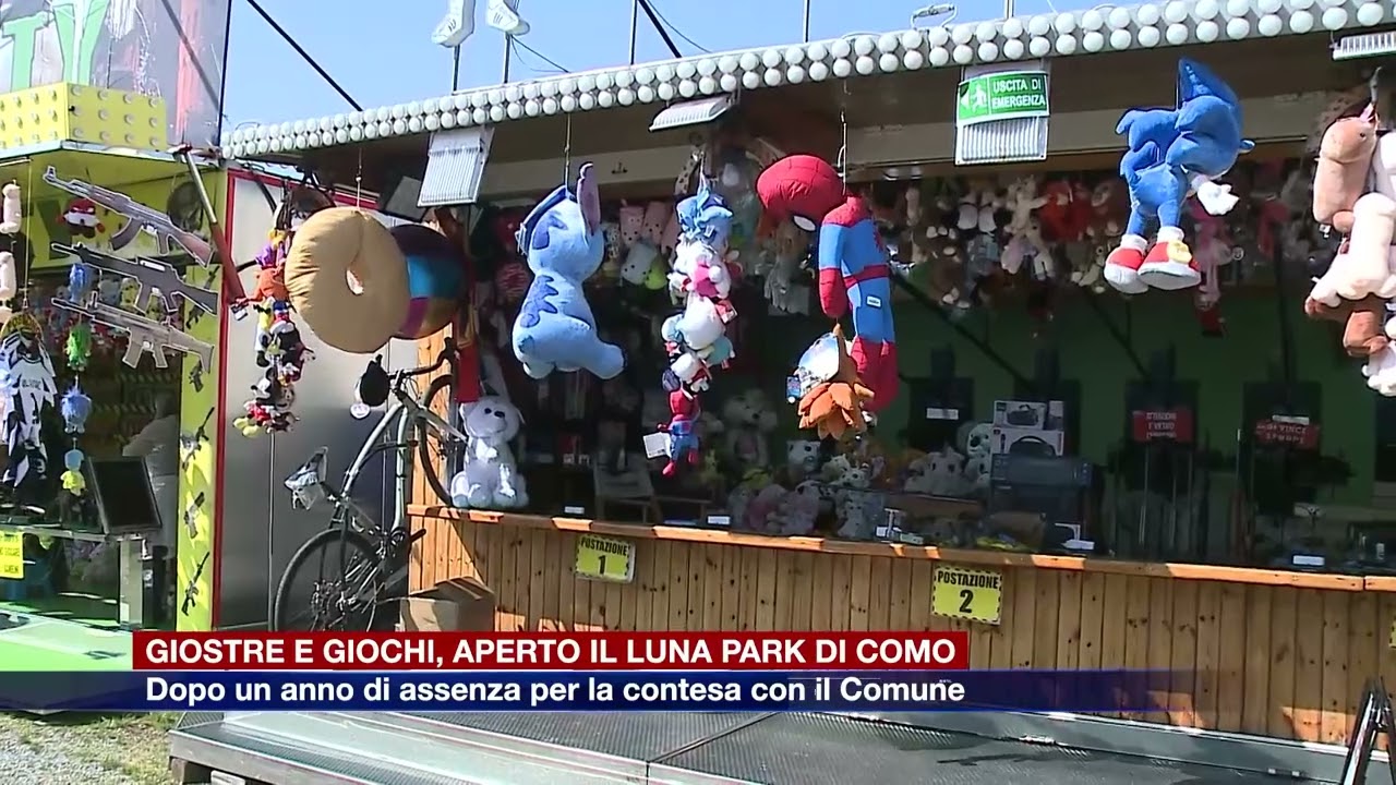 Etg - Giostre e attrazioni, dopo un anno di stop a Como è tornato il luna park
