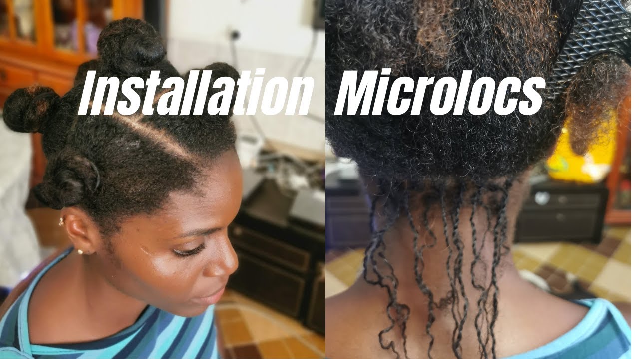 Microlocs sur cheveux longs