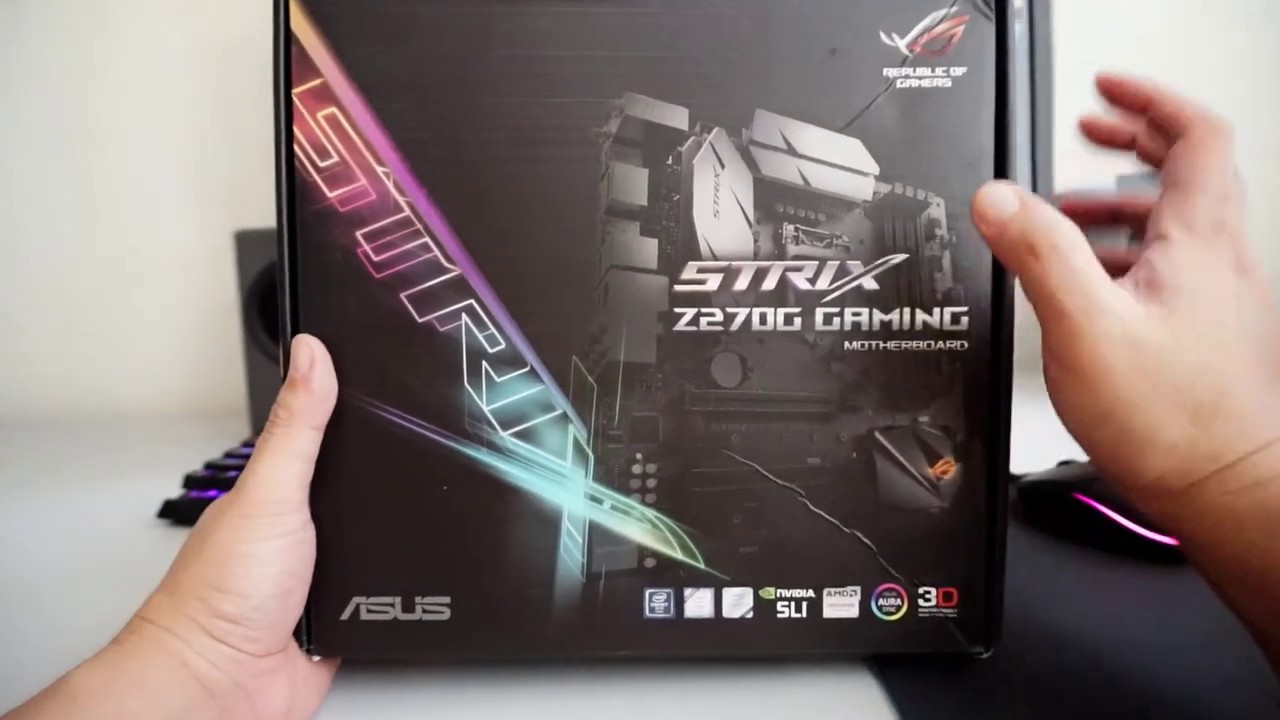 Uboxing Asus Strix Z270G Gaming Motherboard