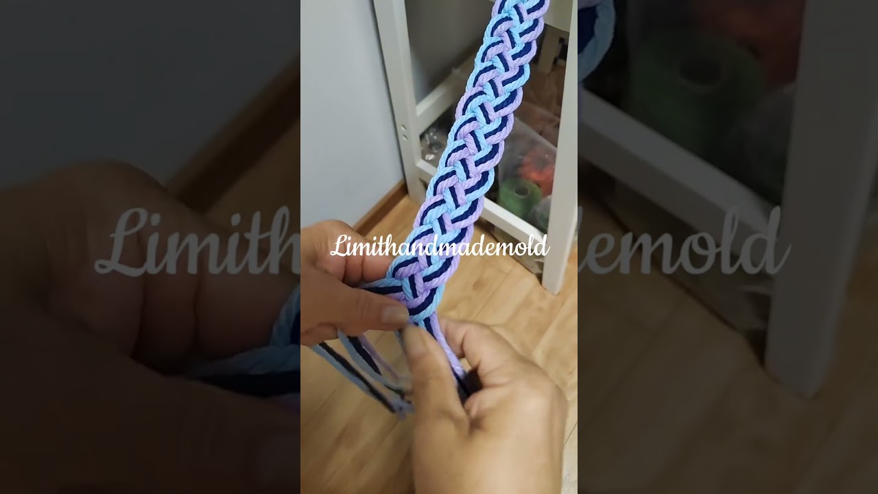 How Weaving a Handfasting Cord for a Wedding-Hanging decoration Cord-Macrame Making #HandfastingCord