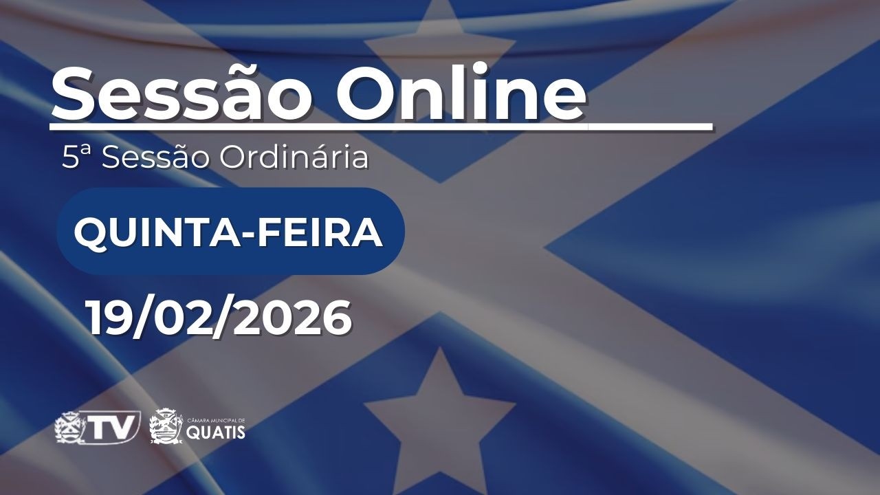 5ª Sessão Ordinária da 2ª Sessão Legislativa da 9ª Legislatura