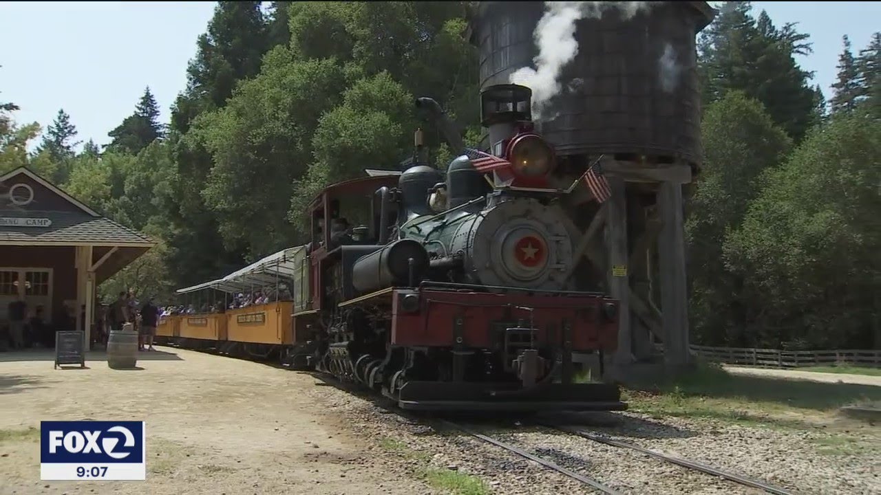 Roaring Camp Railroad offers steam engine ride in the redwoods