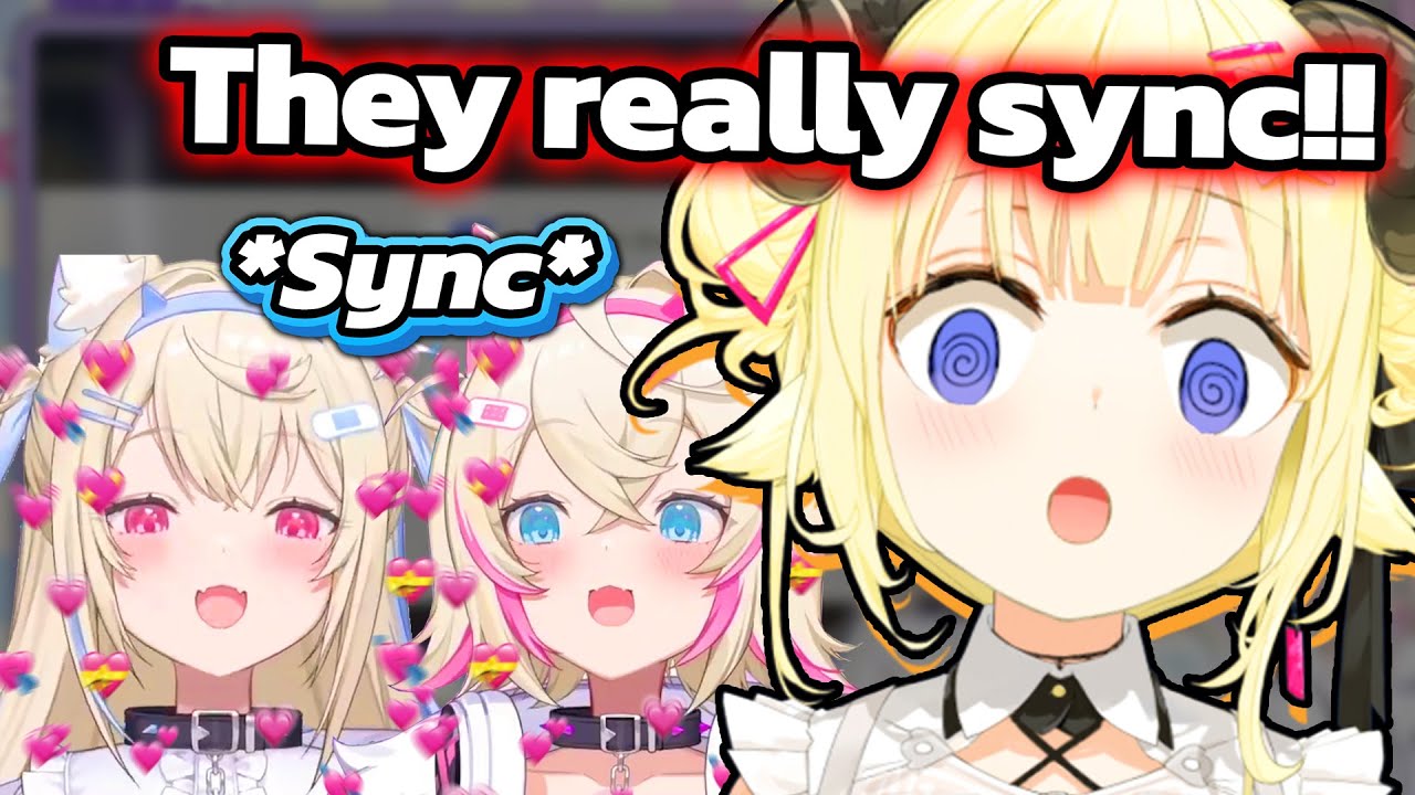 Watame got so amazed by FUWAMOCO's sync