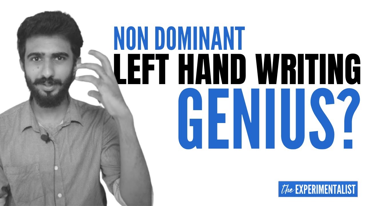 I wrote with my left hand (non dominant) for a week. You should too.