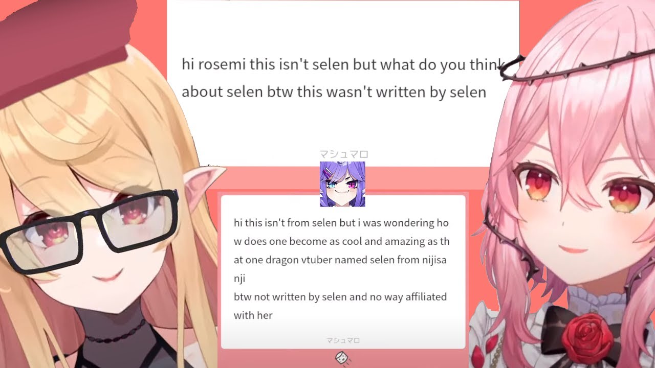 Totally NOT SELEN sent marshmallows to Pomu and Rosemi! | Nijisanji EN