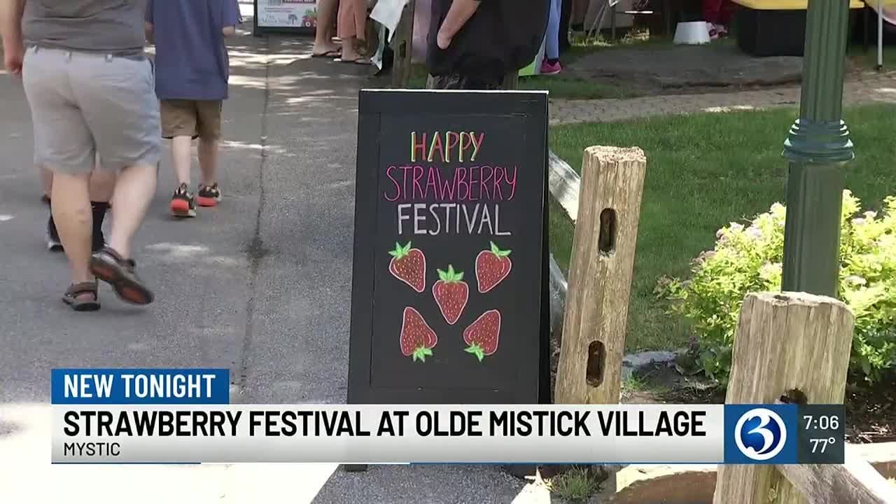 Strawberry festival at Olde Mystic Village in Mystic