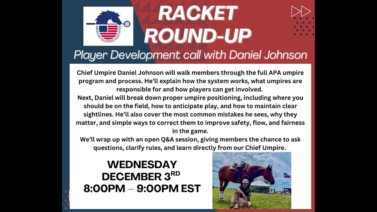 Racket Round-Up with Chief Umpire Daniel Johnson