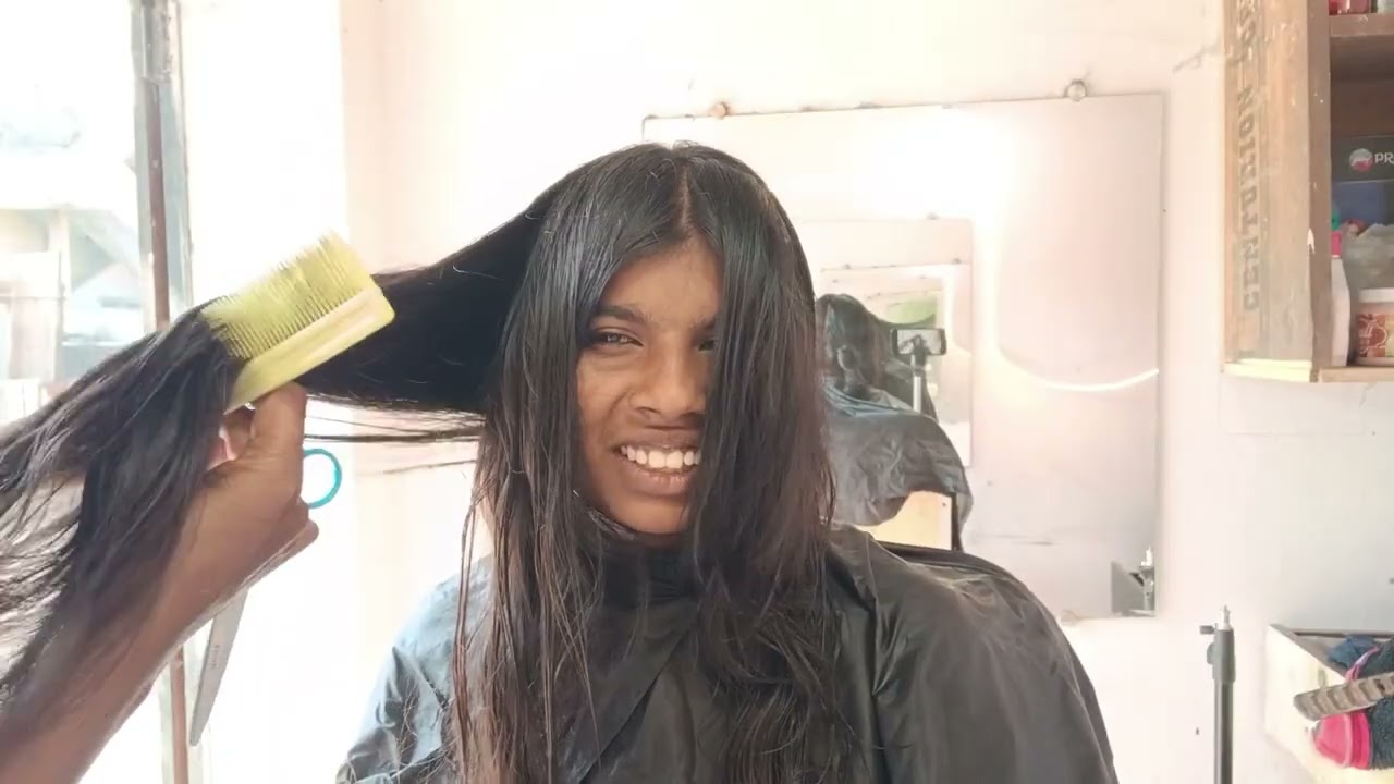 Indian girl long hair to sort hair cut 💇‍♀️ ✂️ 😅 😍 