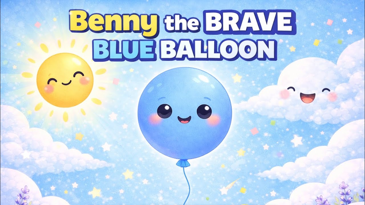 Benny the Brave Blue Balloon 🎈 | Colour Story for Kids | Confidence & Feelings