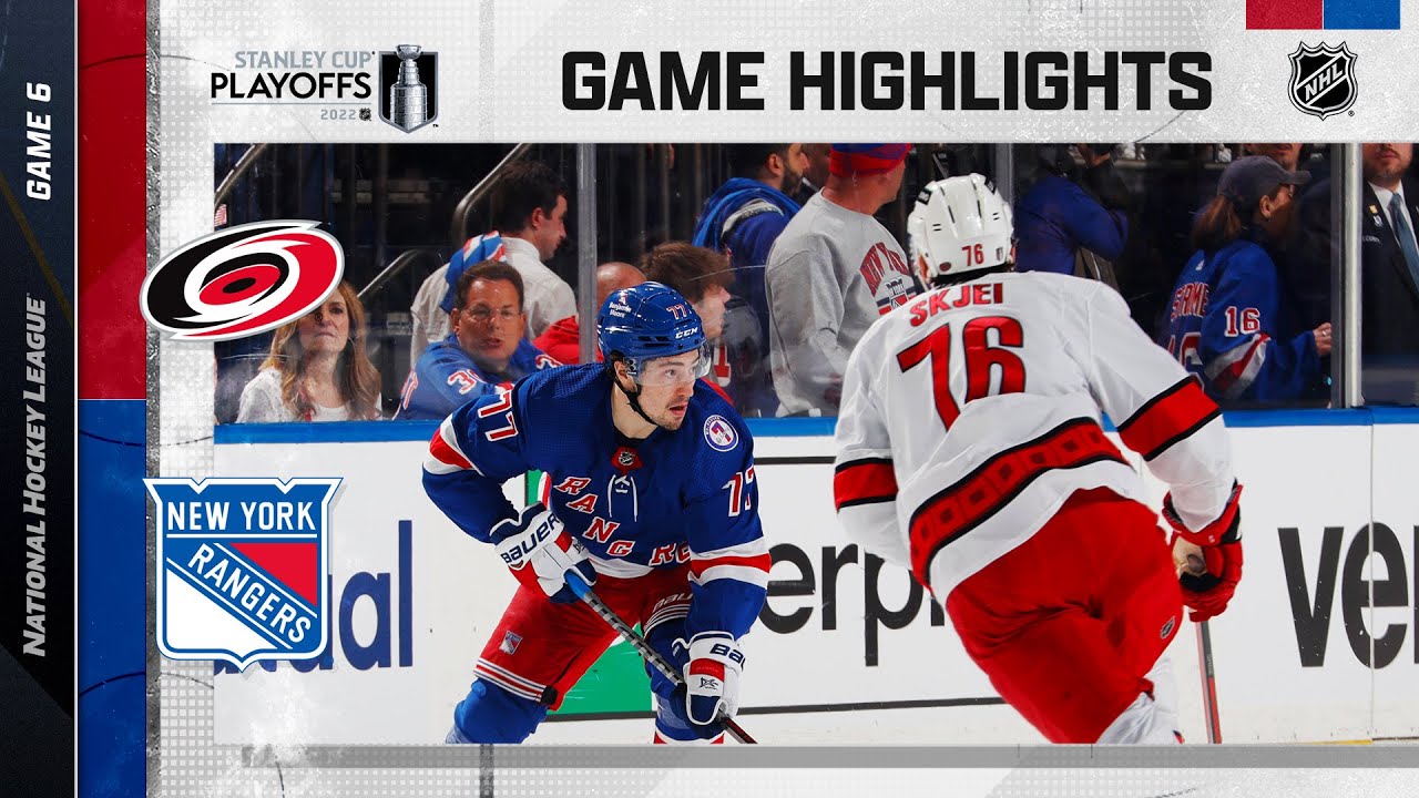 Second Round, Gm 6: Hurricanes @ Rangers 5/28 | NHL Playoffs 2022