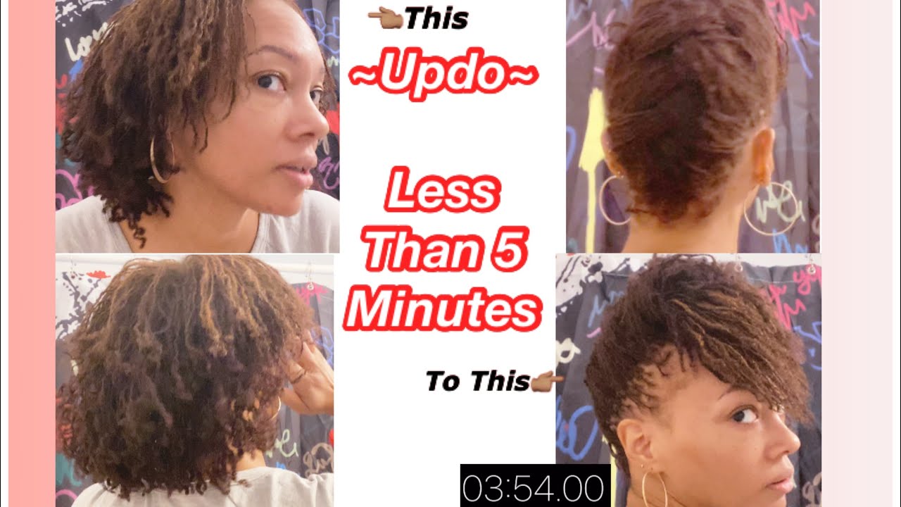 HOW To: QUICK 5 minute UPDO - Sisterlocks | Microlocs | All Locs