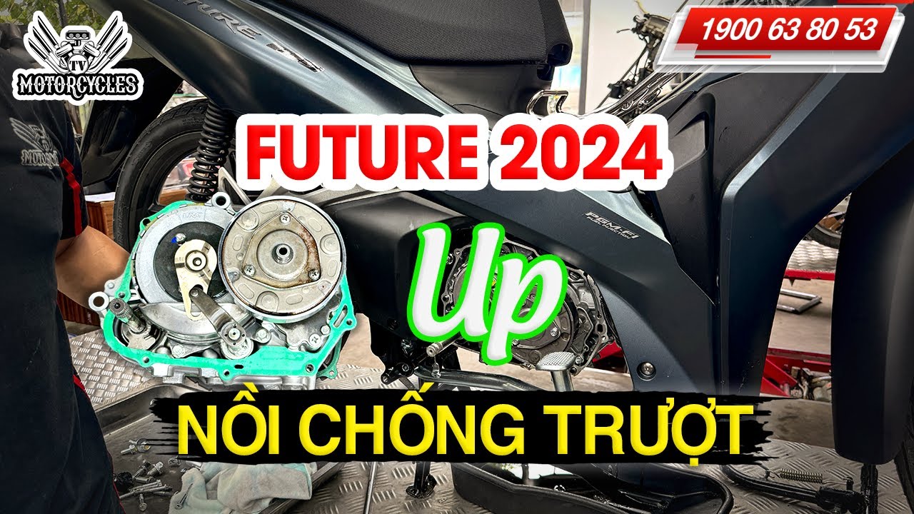 Video 897: Future 2024 Gắn Nồi Chống Trượt Trợ Lực | Motorcycle TV