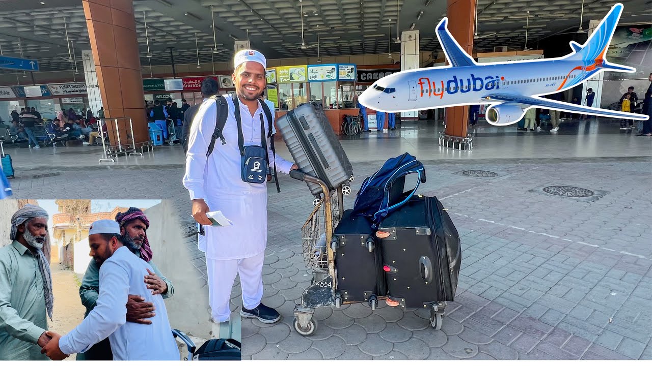 Umra Ke LYE Ja Rahe Hain flight ✈️ Village To Madina