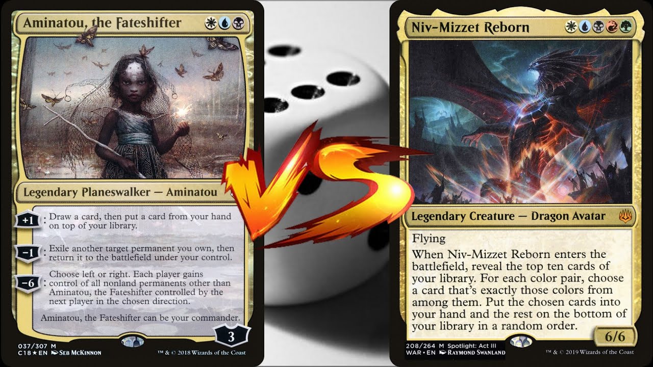 Aminatou VS Niv Mizzet Reborn - MTG EDH Duel Commander Cartes Magic